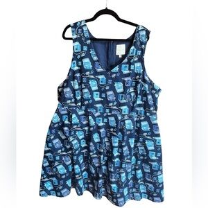 Vintage ModCloth Typewriter Dress 4x Perfect for Writers Poets Zine Makers